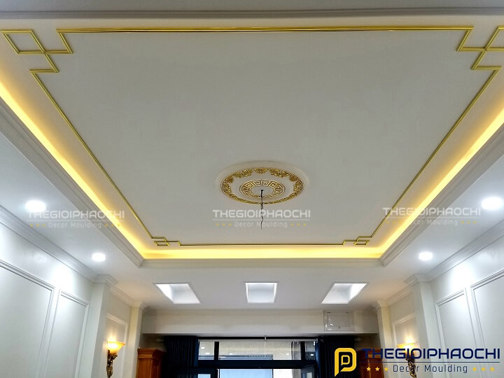 Mẫu Công Trình Thực Tế Sử Dụng Phào Chỉ Trần Nhựa Hàn Quốc